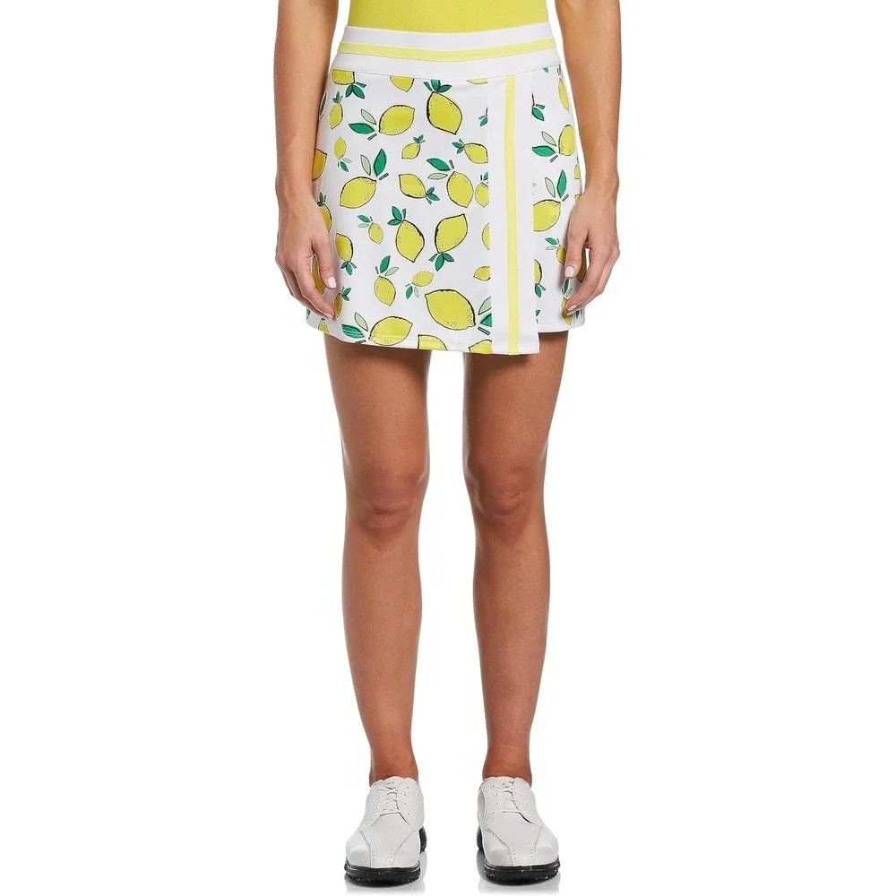 NEW PGA Tour M. Lemon Print Golf Skort‎ Stretch Athletic Tennis Golf Pickleball